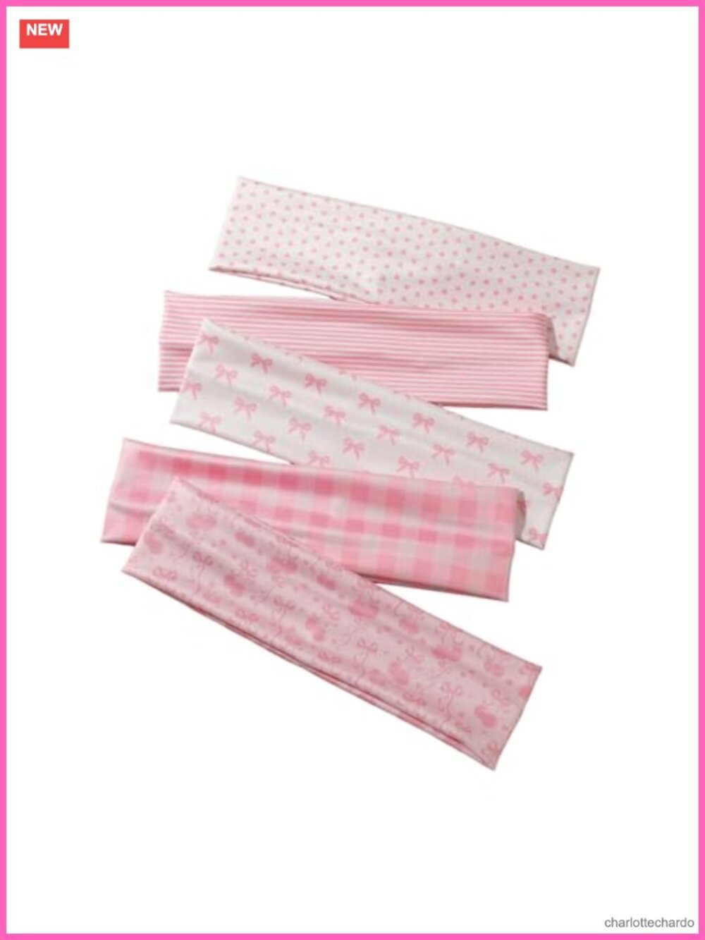 5 Pack Sport Headbands Elastic Soft Non-Slip Hair Bands for Workout Yoga Running